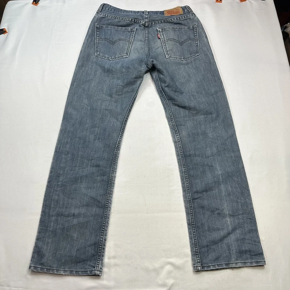 Levi's 514 Men's‎ Straight Fit Jeans Casual Work Wear Classic Blue Denim 28x28